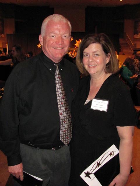 To my mom, who is pictured above with my dad at the Showcase of the Stars ceremony. Every year, the Top 10% of the senior class picks their favorite teacher to attend this ceremony with them. It's an immense honor and mom was chosen for her third time in seven years! Her ability to make such a difficult topic (economics, ew) so relatable and entertaining is a testament to her gift as an educator. I'm proud of you every day, mom!